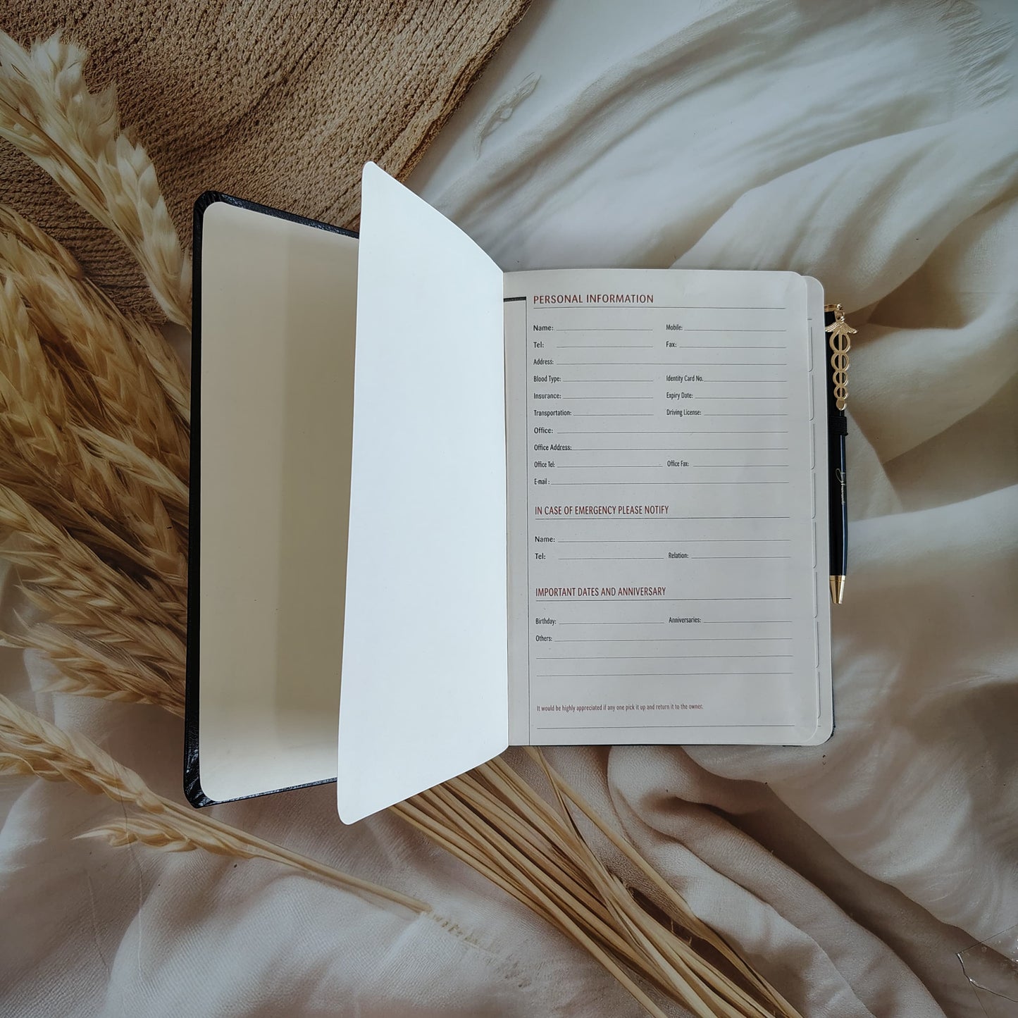 Personalised Corporate Diary And Pen Combo