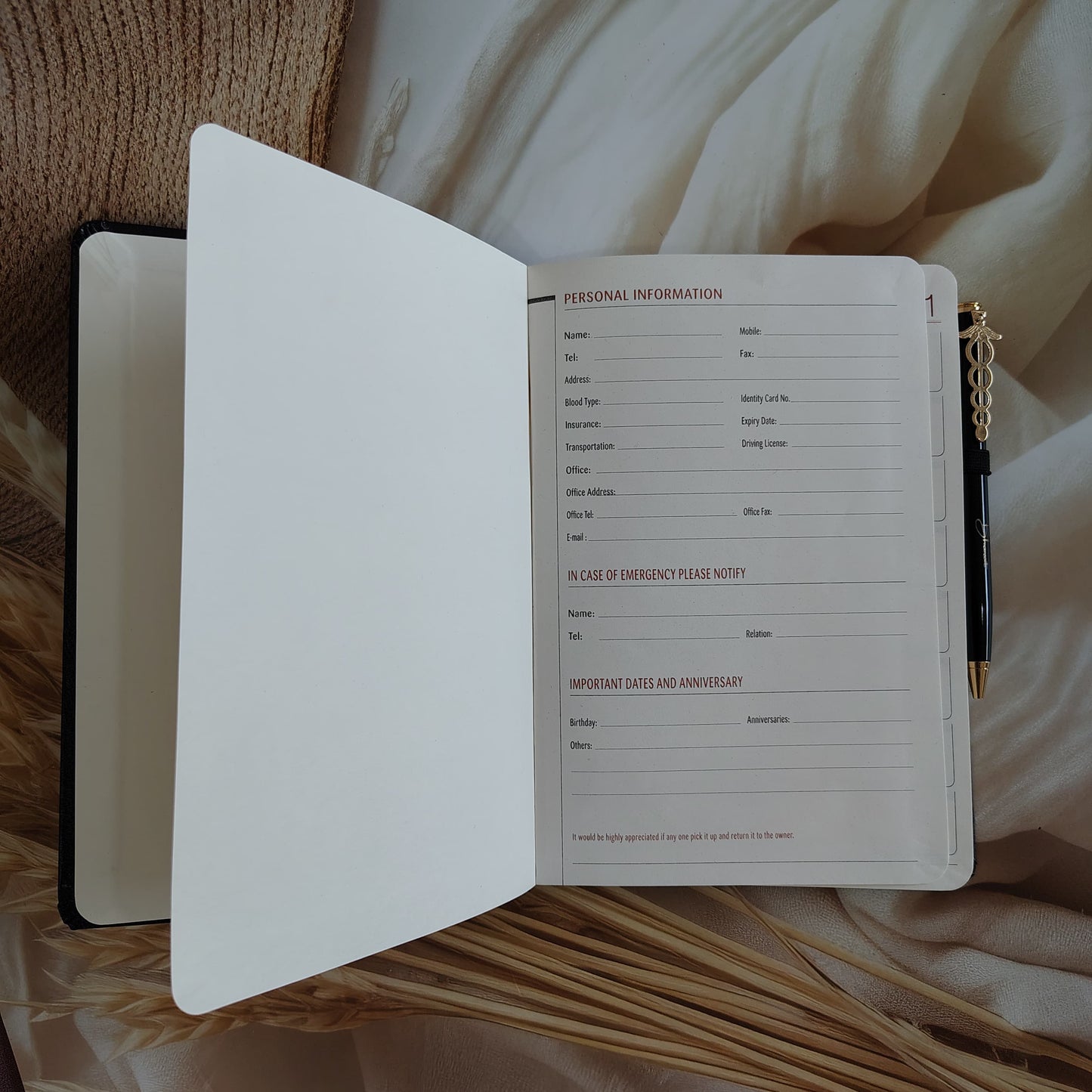 Personalised Corporate Diary And Pen Combo