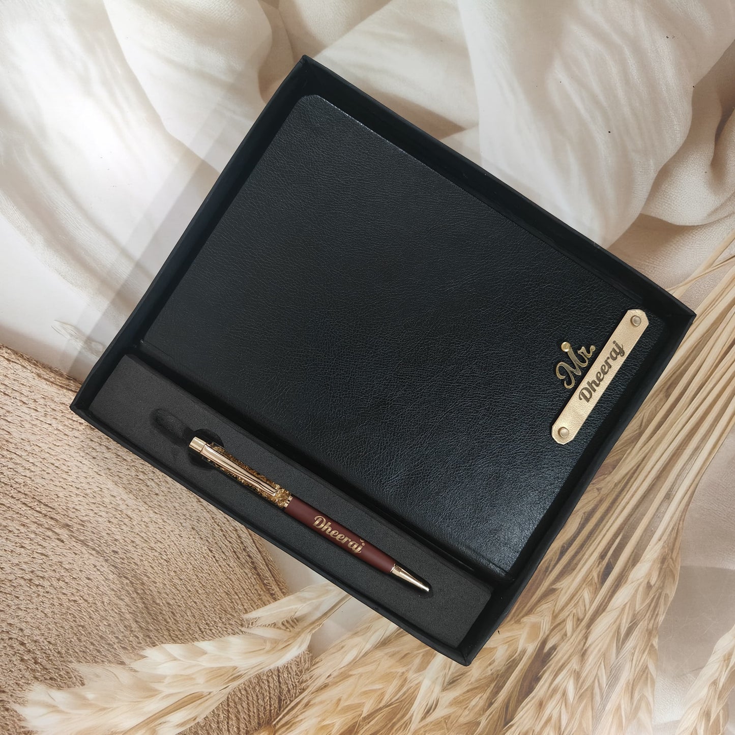 Personalised Corporate Diary And Pen Combo