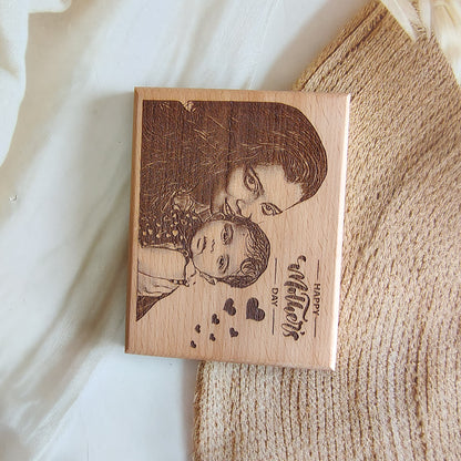 Personalised Happy Mother’s Day Engraved Wooden Photo Frame