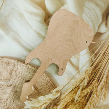 Personalized Engraved Guitar Shaped Wooden Photo Frame |Plaque