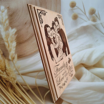 Personalized Engraved Moulded Wooden Photo Frame