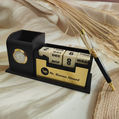 Personalized Pen Stand with Customise Pen