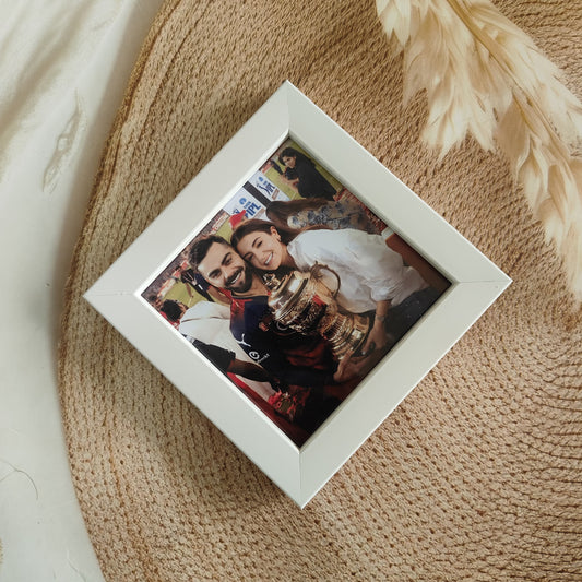 Customised Photo Frame with Printed Photo, Square photo Frame