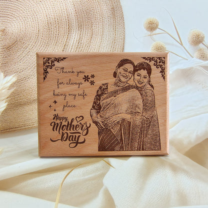 Personalised Mother’s Day  Engraved Wooden Photo Frame