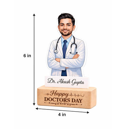 Personalised Doctor Caricature Stand Gift