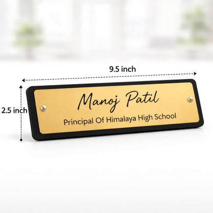 Customised Acrylic Desk Name Plate with Stand