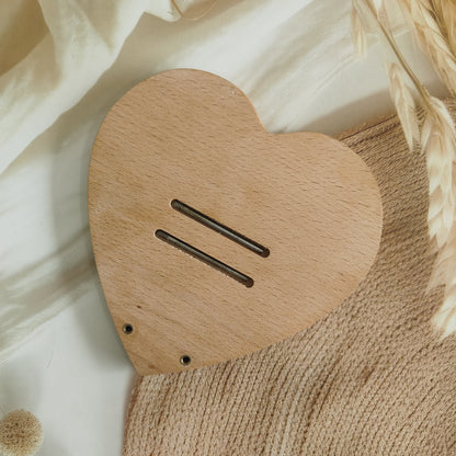 Heart Shape Engraved Wooden Photo Frame For Mother’s Day