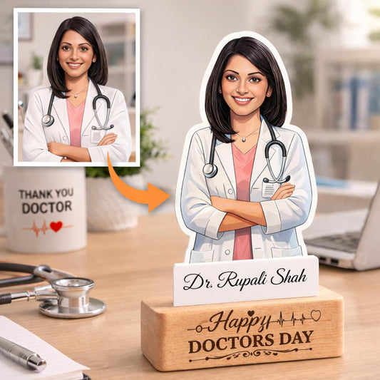 Premium Personalised Doctor Caricature Gift