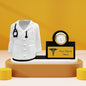 Personalised Doctor Desk Organizer with Clock Gift