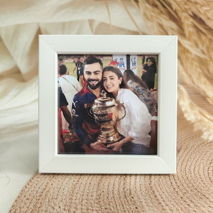 Customised Photo Frame with Printed Photo, Square photo Frame