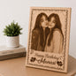 Customised Wooden Photo Frame with Engraved Photo