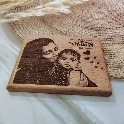 Personalised Happy Mother’s Day Engraved Wooden Photo Frame