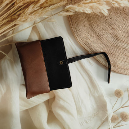 Personalised Leather Women's Slim Clutch (Wallet) Combo