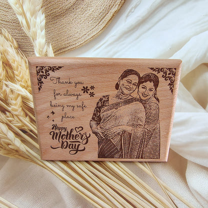 Personalised Mother’s Day  Engraved Wooden Photo Frame