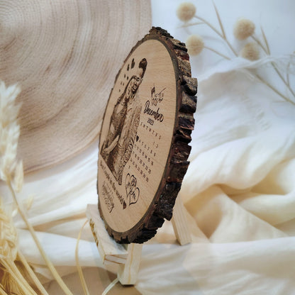 Personalized Wooden Anniversary Photo Plaque