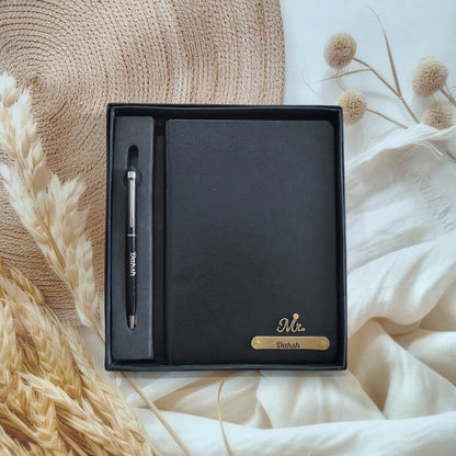 Personalised Corporate Diary And Pen Combo