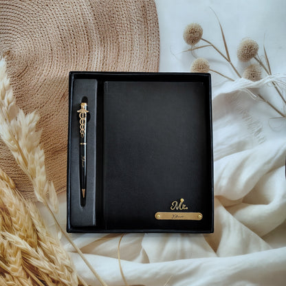 Personalised Corporate Diary And Pen Combo