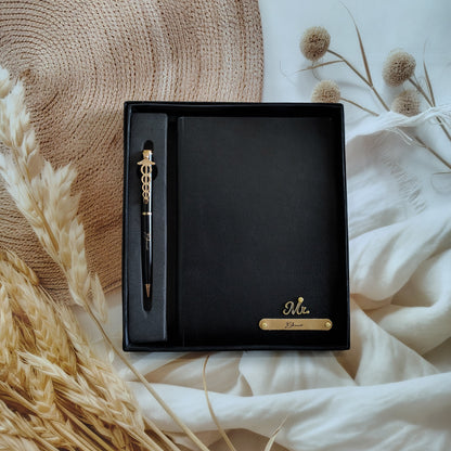 Personalised Corporate Diary And Pen Combo
