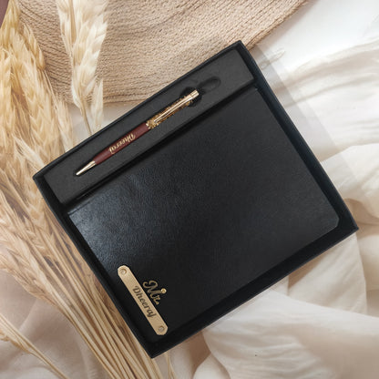Personalised Corporate Diary And Pen Combo
