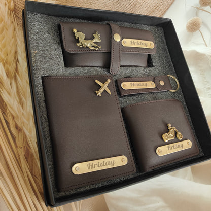 Personalised Premium Imported Leather Men’s Wallet Combo
