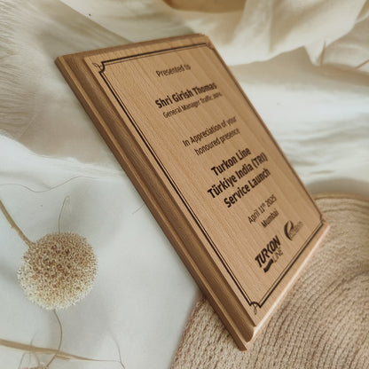 Personalized Engraved Moulded Wooden Photo Frame For Corporate Gifting