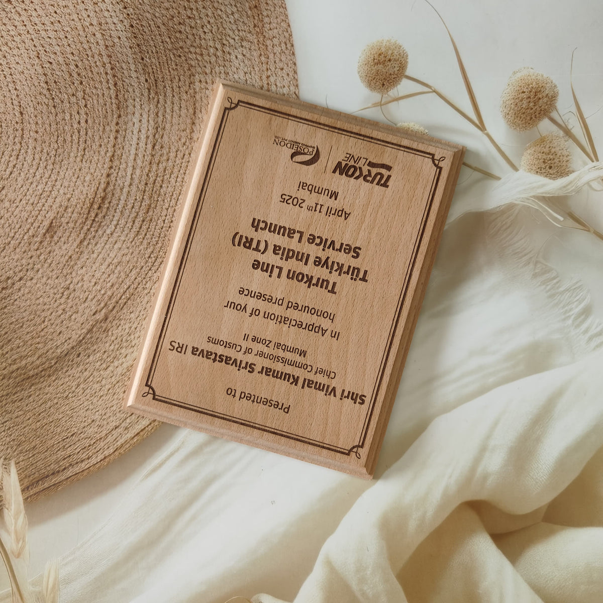Personalized Wooden Appreciation Plaque for Guests