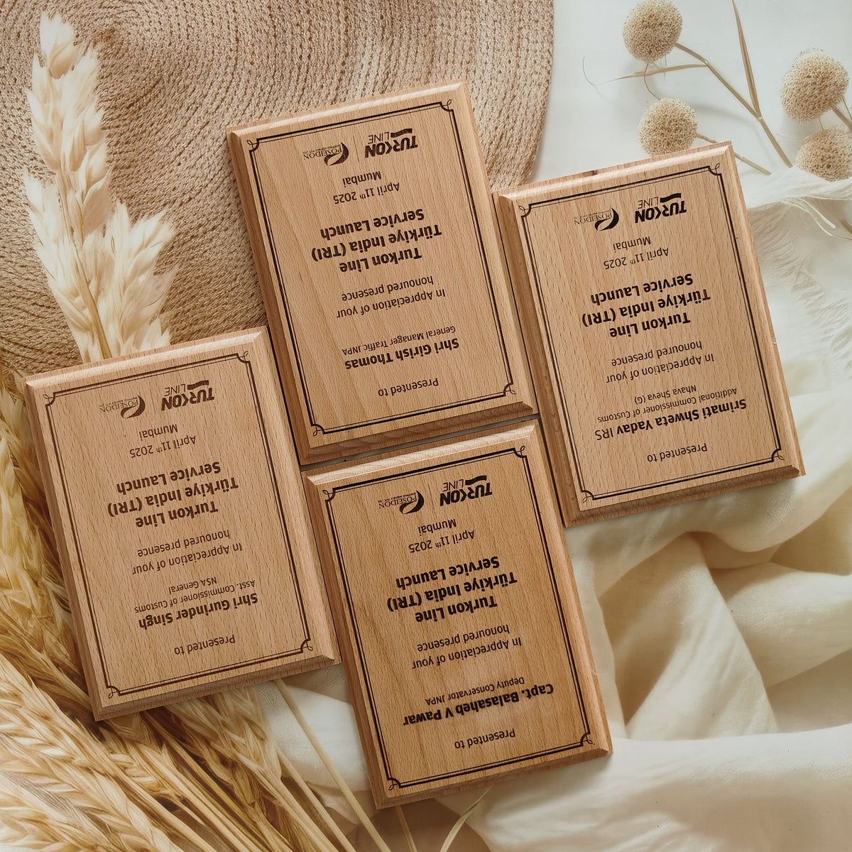 Personalized Wooden Appreciation Plaque for Guests