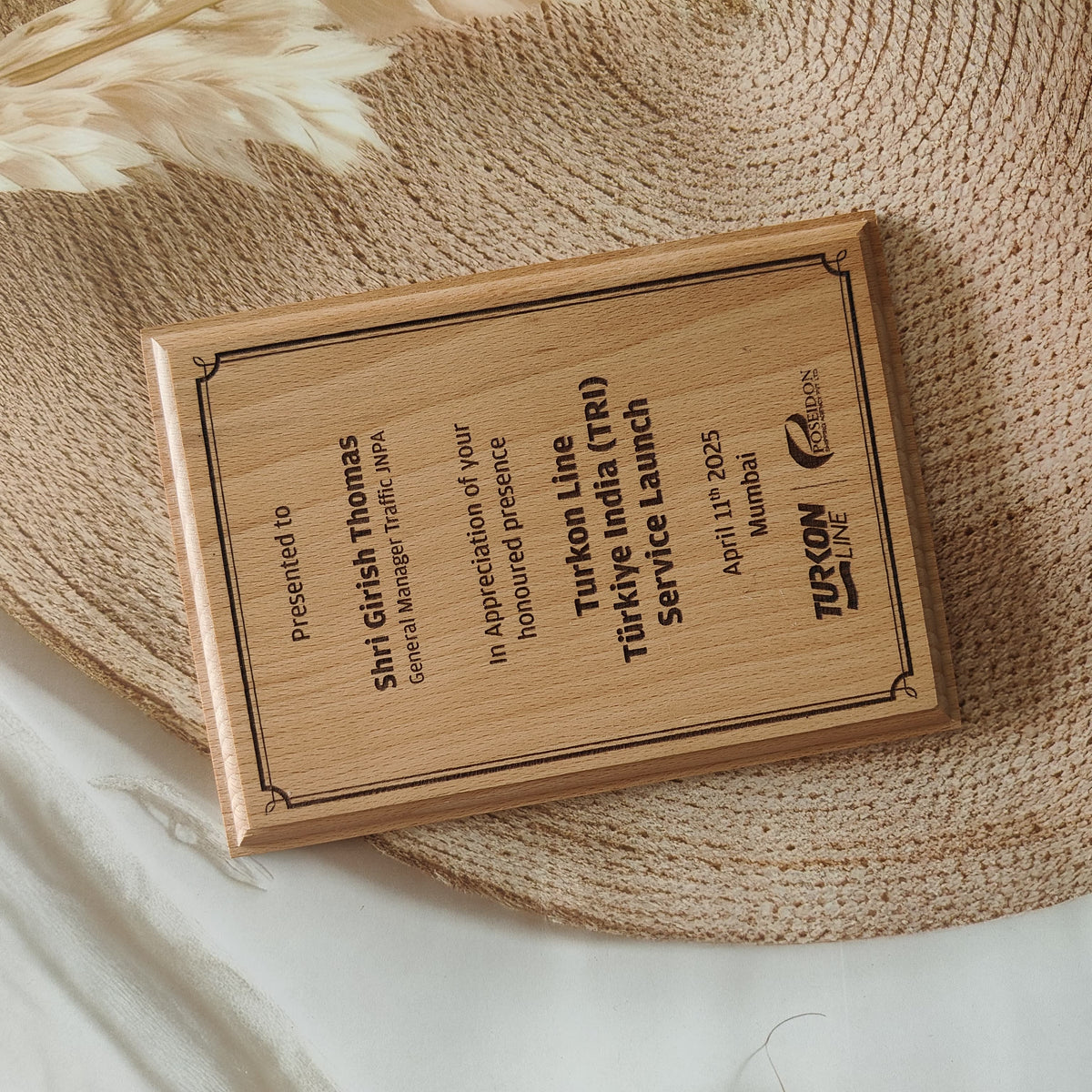 Personalized Wooden Appreciation Plaque for Guests