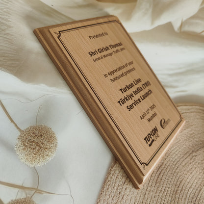 Personalized Engraved Moulded Wooden Photo Frame For Corporate Gifting