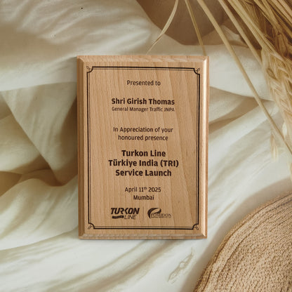 Personalized Engraved Moulded Wooden Photo Frame For Corporate Gifting