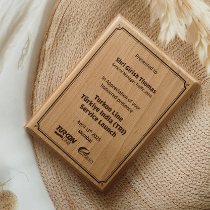 Personalized Engraved Moulded Wooden Photo Frame For Corporate Gifting