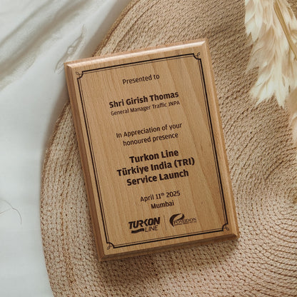 Personalized Engraved Moulded Wooden Photo Frame For Corporate Gifting