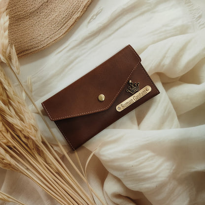 Personalized Slim Clutch (Wallet) For Women's