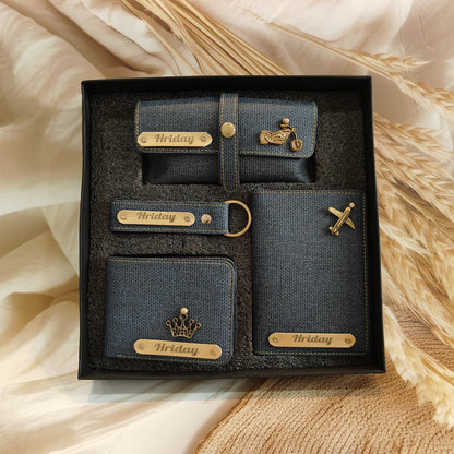 Personalised Denim Wallet Combo For Men’s