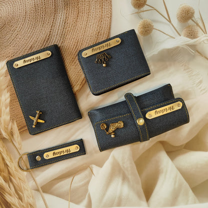 Personalised Denim Wallet Combo For Men’s