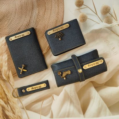 Personalised Denim Wallet Combo For Men’s