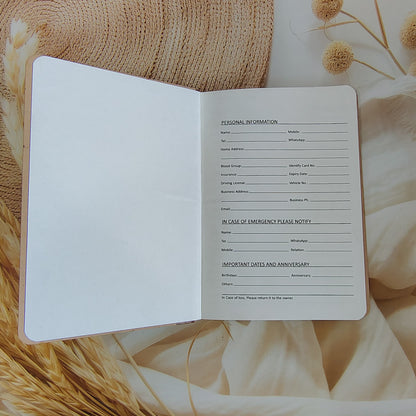 Personalised Engrave Wooden Diary Pen Combo - Giftairs