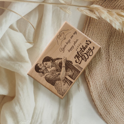 Happy Mother’s Day Engraved Wooden Photo Frame|Plaque