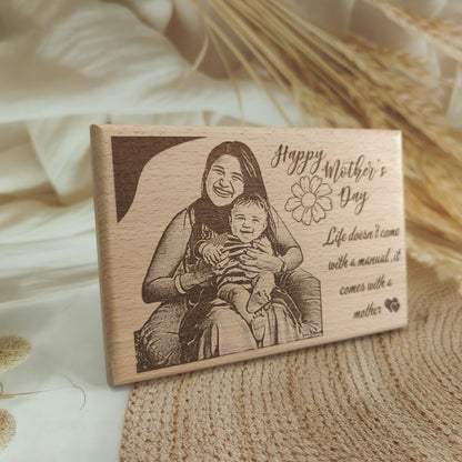 Happy Mother’s Day Engraved Wooden Photo Frame