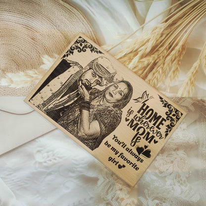 Personalised Happy Mother’s Day Engraved Wooden plaque | Photo Frame