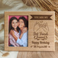 Personalized Best Friend Engraved Wooden Photo Frame