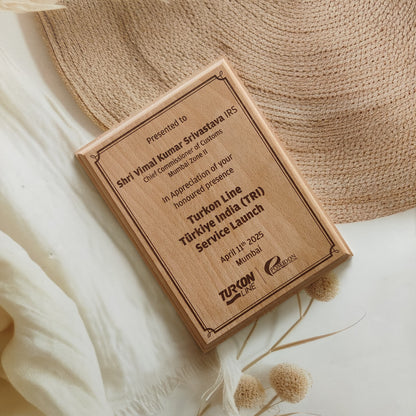 Personalized Engraved Moulded Wooden Photo Frame For Corporate Gifting