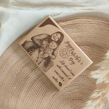 Happy Mother’s Day Engraved Wooden Photo Frame
