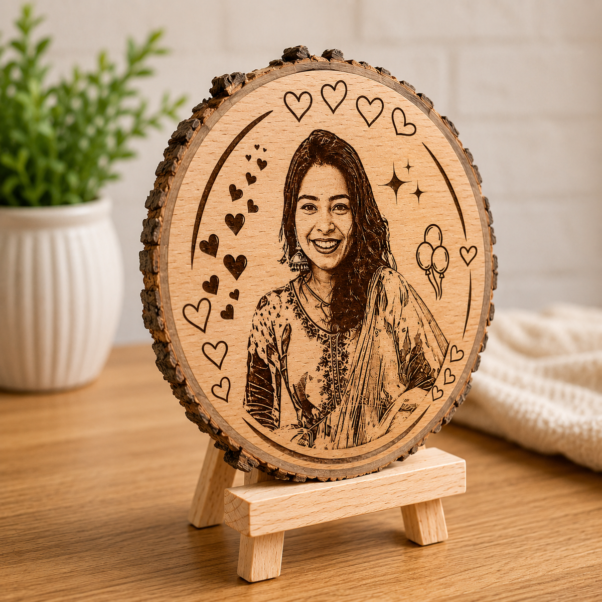Personalized Engraved Wooden Photo Frame Gift