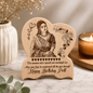 Customised Wooden Photo Engraving Heart Plaque