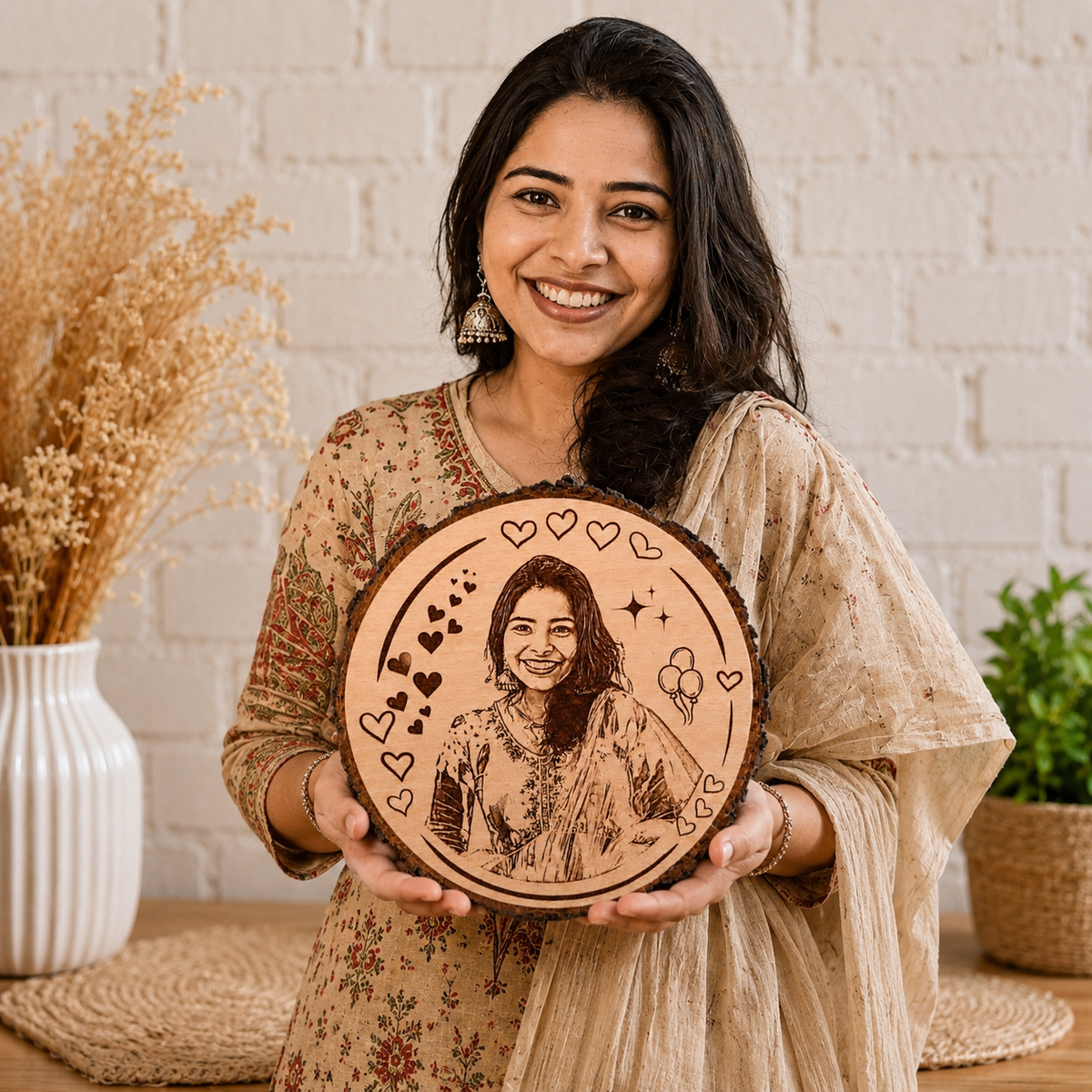 Personalized Engraved Wooden Photo Frame Gift