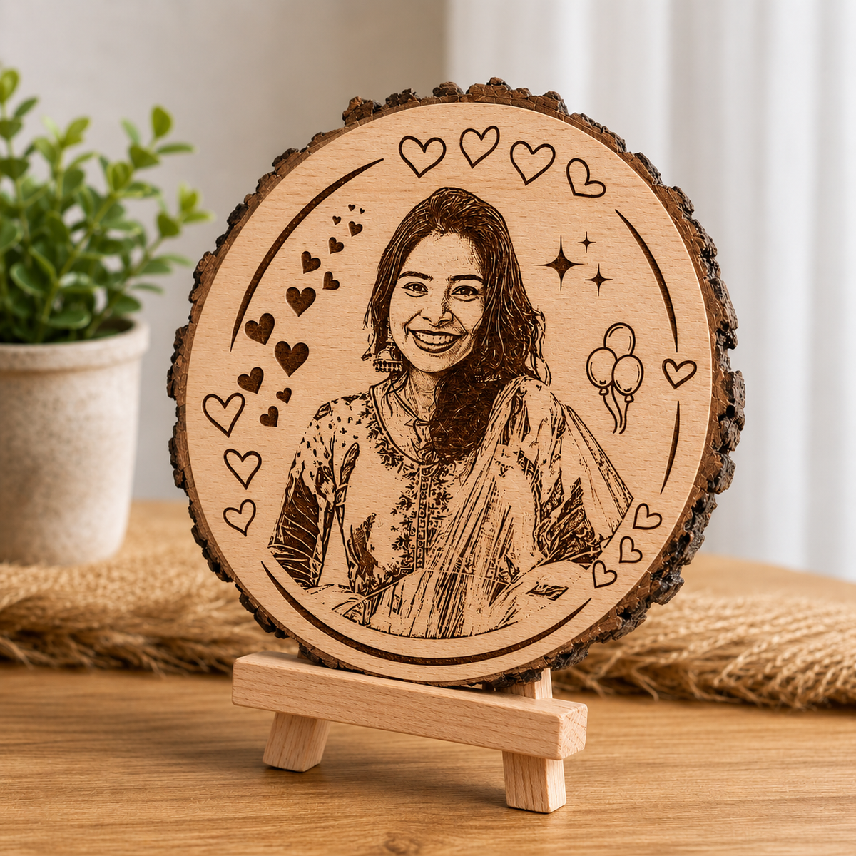 Personalized Engraved Wooden Photo Frame Gift